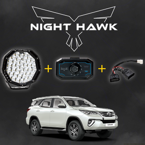 Bushranger Night Hawk 9" VLI Series LED Driving Light Kit to suit Toyota Fortuner 2020 - Onwards (with Factory LEDs)