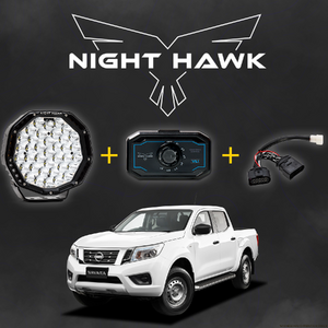 Bushranger Night Hawk 9" VLI Series LED Driving Light Kit to suit Nissan Navara NP300 (with Factory LED's)