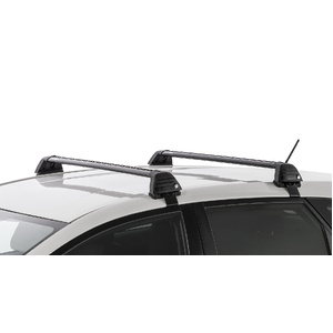 Rhino-Rack RV0565B Vortex ROC25 Flush Black 2 Bar Roof Rack for NISSAN Navara D40 (ST/ST-X) Dual Cab 4DR Ute (11/2005-06/2015)