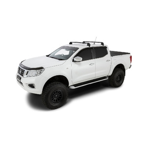 Rhino-Rack RV0642B Vortex ROC25 Flush Black 2 Bar Roof Rack for NISSAN Navara (post facelift) NP300 Dual Cab 4DR Ute (01/2021-Current)