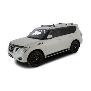 Rhino-Rack RVP28 Vortex RVP Black 3 Bar Roof Rack for NISSAN Patrol Y62 5DR 4WD (01/2012-12/2021)