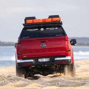 Maxliner Gen 1 Venture Canopy with Dual Lifting Windows to suit Volkswagen Amarok 2023 - Onwards (Bright Beige / Black)