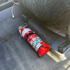 Scrub King Fire Extinguisher Bracket to suit Toyota Prado 90 Series (Matte Black)