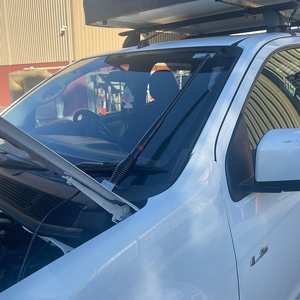 Scrub King Bonnet Hinge UHF Antenna Bracket to suit Isuzu MU-X 2012 - 2020 (Matte Black)