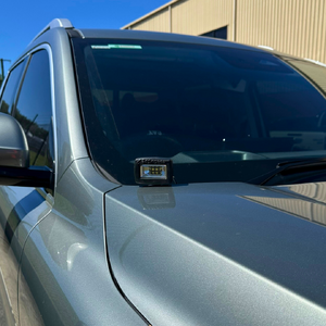 Scrub King Bonnet Hinge Ditch Light Bracket to suit GWM Cannon Alpha 2024 - 2025 (Matte Black)