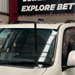 Scrub King Bonnet Hinge UHF Antenna Bracket to suit Toyota Prado 150 Series 2009 - 2024 - 2024 (Matte Black)