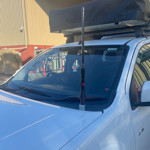 Scrub King Bonnet Hinge UHF Antenna Bracket to suit Isuzu D-Max 2012 - 2020 (Stainless Steel)