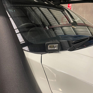 Scrub King Bonnet Hinge Ditch Light Bracket to suit Mitsubishi Triton MR 2019 - 2023 (Stainless Steel)