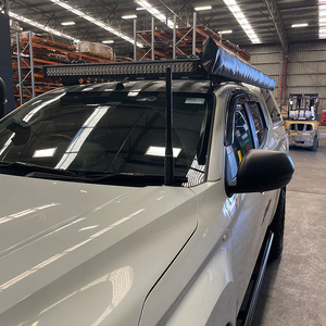 Scrub King Bonnet Hinge UHF Antenna Bracket to suit Mitsubishi Triton MR 2019 - 2023 (Stainless Steel)