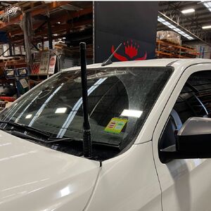 Scrub King Bonnet Hinge UHF Antenna Bracket to suit Isuzu MU-X 2021 - 2025 (Stainless Steel)