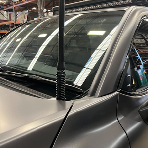 Scrub King Bonnet Hinge UHF Antenna Bracket to suit Toyota LandCruiser 300 Series (Stainless Steel)