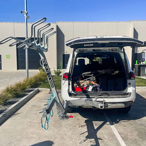 Single Trail Super-EFS Vertical Swing-Away 3 Bike Carrier - Passenger Side (Powercoated Finish)