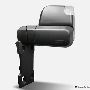 MSA 4x4 Towing Mirrors to suit Toyota Land Cruiser 70 - 79 Series 1984 - Onwards in Black, Electric Kit, Big Base,  Indicators, Switch Kit Included