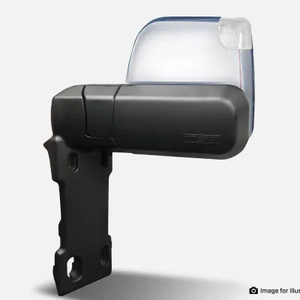 MSA 4x4 Towing Mirrors to suit Toyota Land Cruiser 70 - 79 Series 1984 - Onwards in Chrome, Electric Kit, Big Base,  Indicators, Switch Kit Included