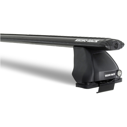 Rhino Vortex Black 2 Bar Roof Rack for VOLKSWAGEN Polo 6R (Incl. Gti